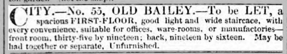 55 Old Bailey to let advert