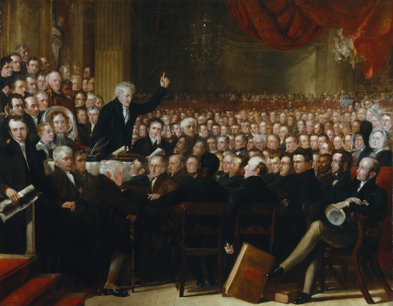 The Anti-Slavery Society Convention, 1840, by Benjamin Robert Haydon, oil on canvas, 1841 NPG 599 © National Portrait Gallery, London